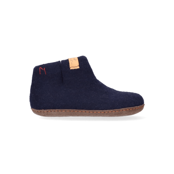 Luna Kids Wolvilt Sloffen Navy Blue Luna Kids Wolvilt Sloffen Navy Blue
