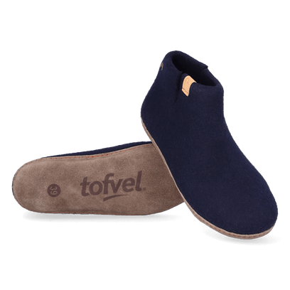 Mula Wolvilt Sloffen Navy Blue