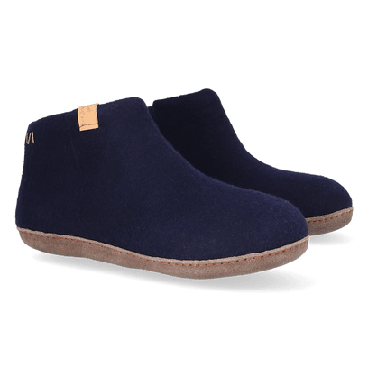 Mula Wolvilt Sloffen Navy Blue