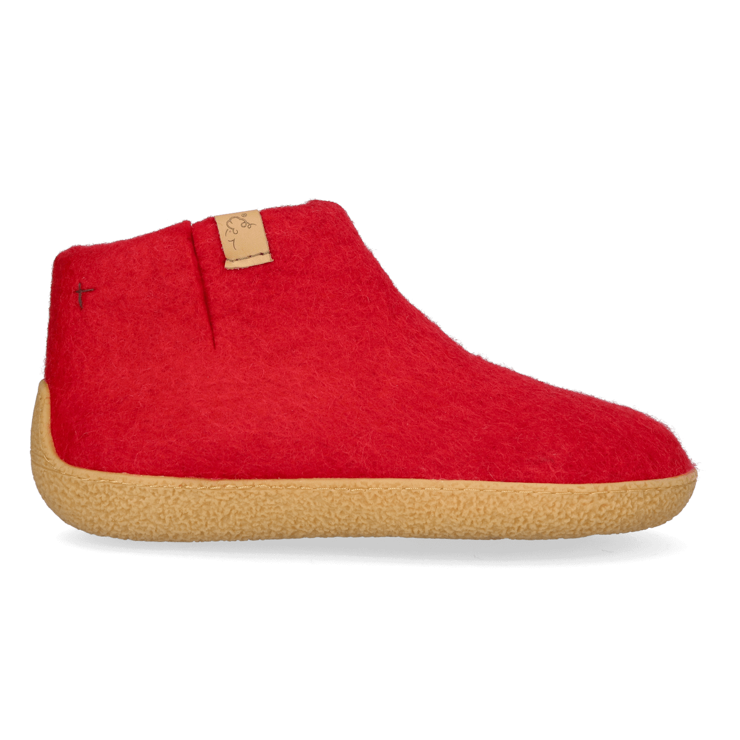 Tofvel Rabara Maha Wolvilt Pantoffels Rood | TF2001-03