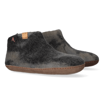 Mula Lungta Wolvilt Sloffen Black/Grey