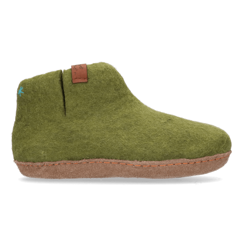 Mula Wolvilt Sloffen Olive Green