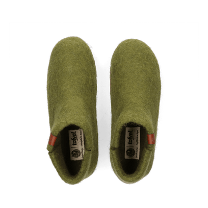 Mula Wolvilt Sloffen Olive Green