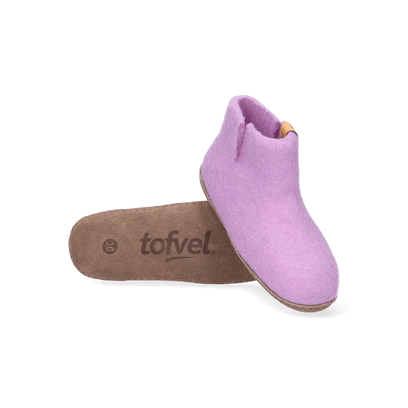 Luna Kids Wolvilt Sloffen Lilac