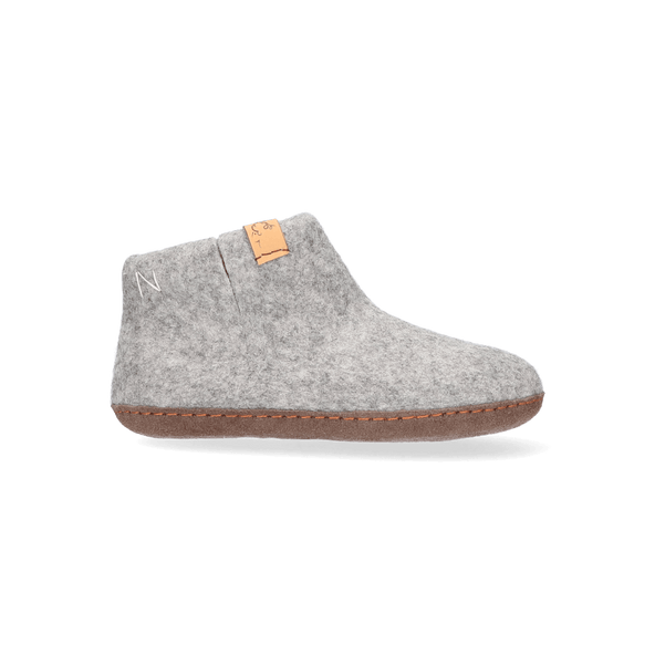 Luna Kids Wolvilt Sloffen Marbled Light Grey