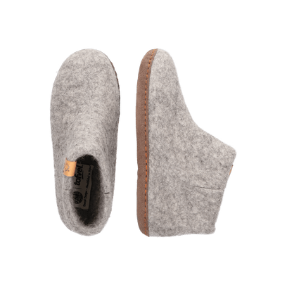 Luna Kids Wolvilt Sloffen Marbled Light Grey