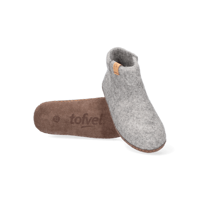 Luna Kids Wolvilt Sloffen Marbled Light Grey