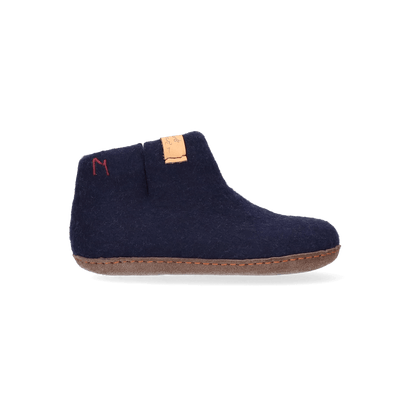 Luna Kids Wolvilt Sloffen Navy Blue