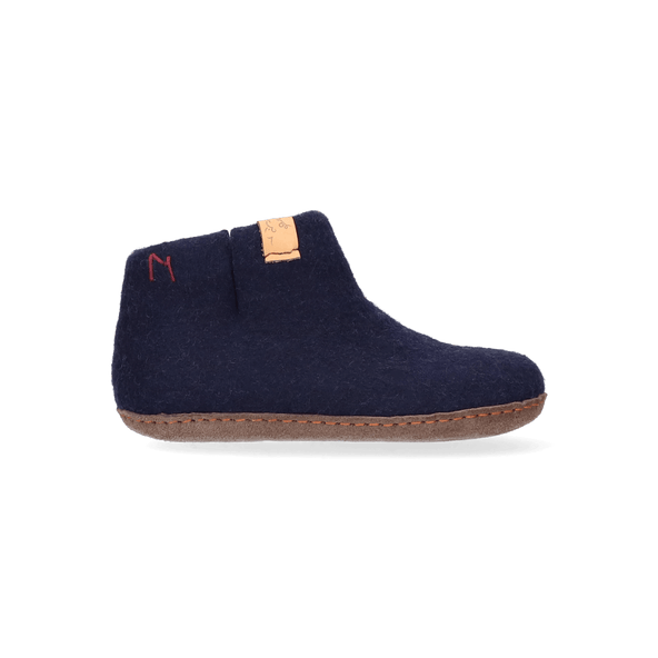 Luna Kids Wolvilt Sloffen Navy Blue