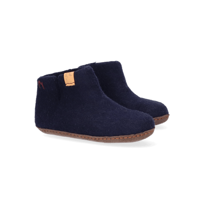 Luna Kids Wolvilt Sloffen Navy Blue