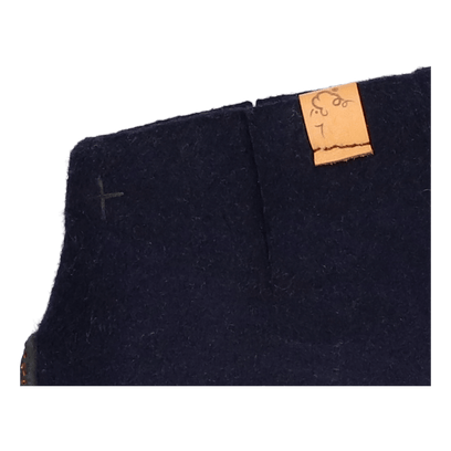 Rabara Wolvilt Sloffen Navy Blue