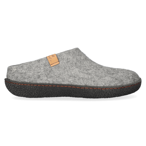 Slipa Wolvilt Instap Pantoffels Marbled Light Grey