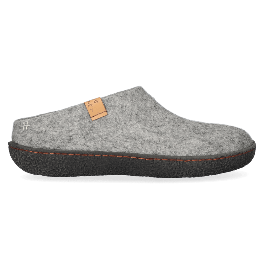 Slipa Wolvilt Instap Pantoffels Marbled Light Grey