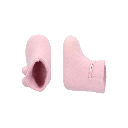 Juna + Lala Wolvilt Baby Slofjes Pink