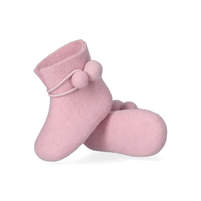 Juna + Lala Wolvilt Baby Slofjes Pink